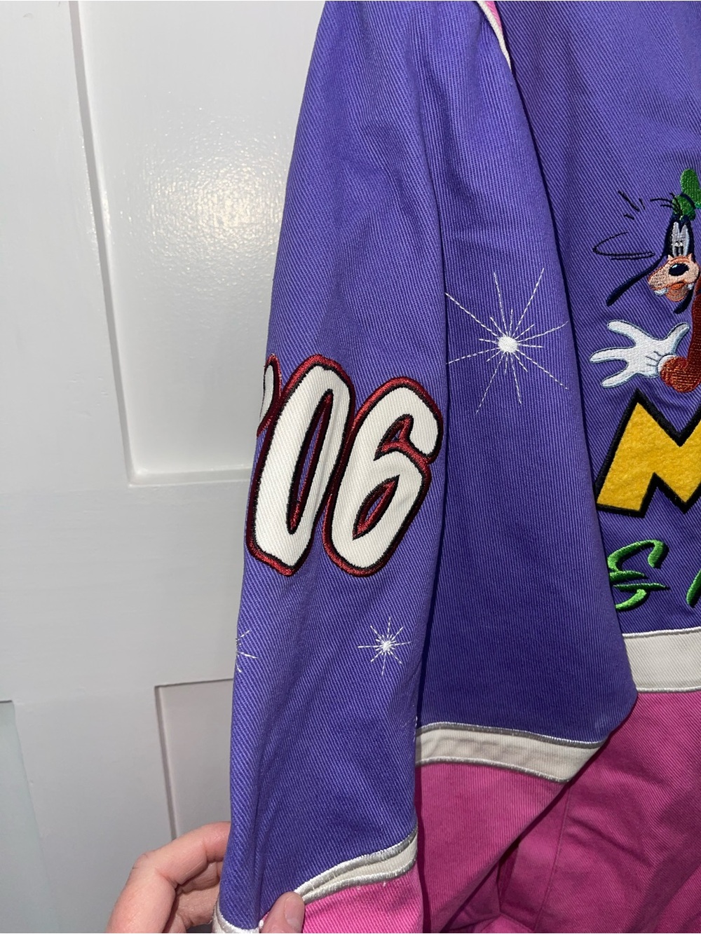 JH Design Vintage Disney Mickey & Friends Daytona 500 Jacket Size Large - Picture 7 of 11